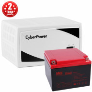 Инвертор CyberPower SMP750EI + АКБ 26А/ч Инвертор CyberPower SMP750EI + АКБ 26А/ч