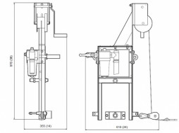 Привод пневматический секционной виброрейки Husqvarna BT 90 P 9678755-01 Привод пневматический секционной виброрейки Husqvarna BT 90 P 9678755-01