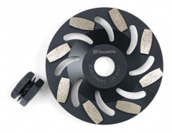 Алмазная чашка для УШМ 125х22,2/М14 финишная шлифовка зерно 120 HUSQVARNA G1017 5430934-75 (любой бетон) Алмазная чашка для УШМ 125х22,2/М14 финишная шлифовка зерно 120 HUSQVARNA G1017 5430934-75 (любой бетон)