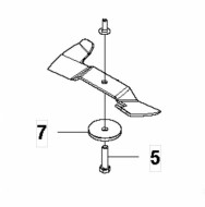 Нож центральный дека 112 см / 103 см Husqvarna 5888244-10 Нож центральный дека 112 см / 103 см Husqvarna 5888244-10