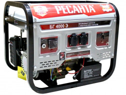 Ресанта БГ 4000 Э Генератор бензиновый 64/1/52 Ресанта БГ 4000 Э Генератор бензиновый 64/1/52