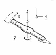 Нож правый дека 112 см Husqvarna 5888243-20 Нож правый дека 112 см Husqvarna 5888243-20