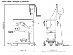 Привод электрический секционной виброрейки Husqvarna BT 90 E 9678755-02 Привод электрический секционной виброрейки Husqvarna BT 90 E 9678755-02